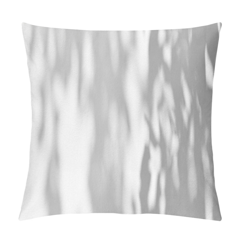 Personality  Abstract Minimal Light And Shadow On White Concrete Wall Texture For Background. Pillow Covers