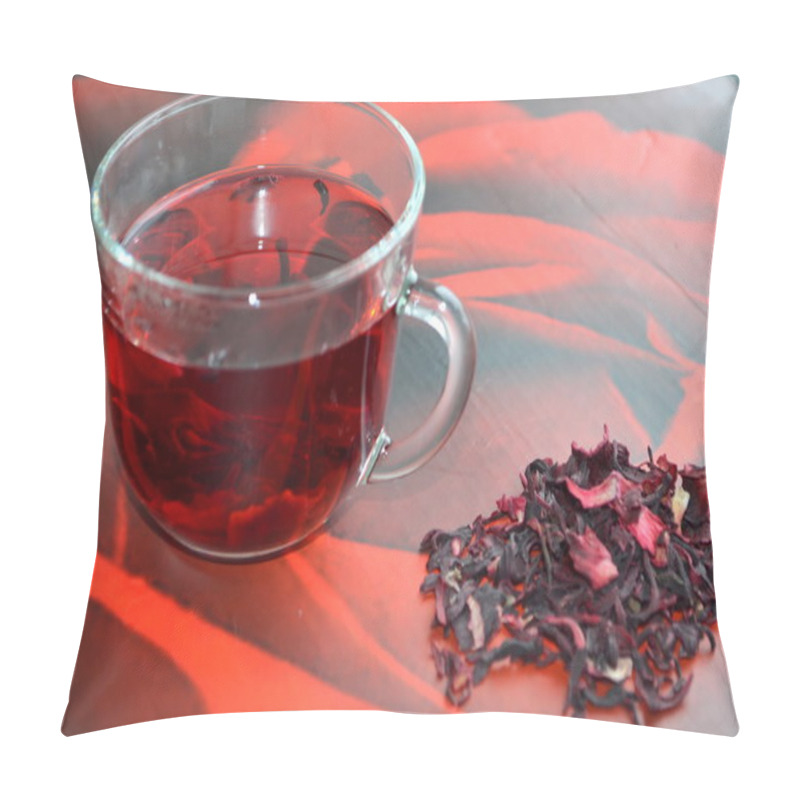 Personality  Red Hibiscus Tea Pillow Covers