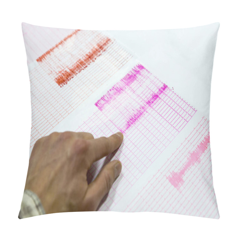 Personality  Seismological Activity Lines Human Hand Pillow Covers