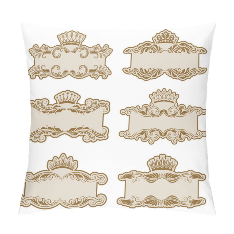 Personality  Set Of Ornate Vector Frames Pillow Covers