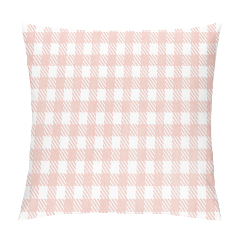 Personality  Pink Checked Texture.  Pillow Covers