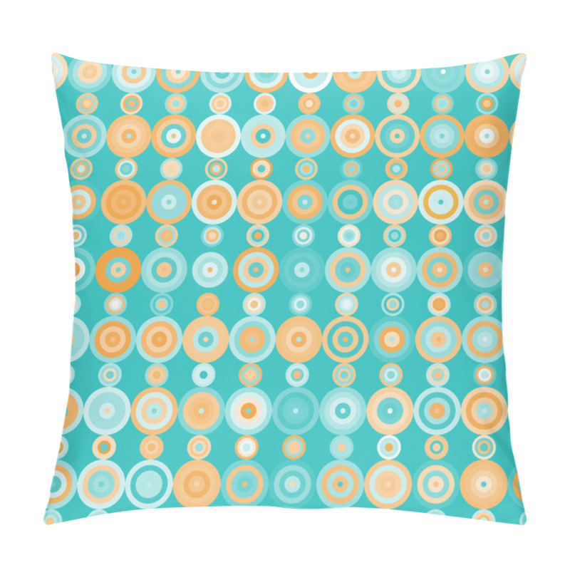 Personality  Pattern With Dots And Circles In Retro Style Pillow Covers