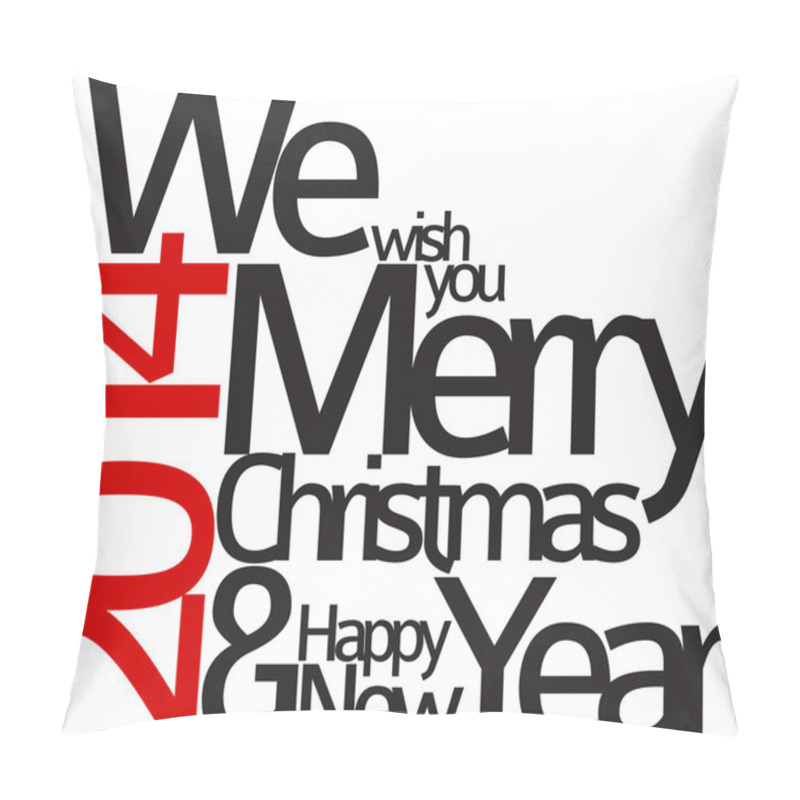 Personality  Abstract Vector Typography Christmas Card Pillow Covers