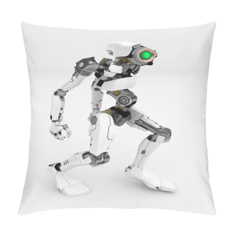 Personality  Slim Robot, Stooped Pillow Covers