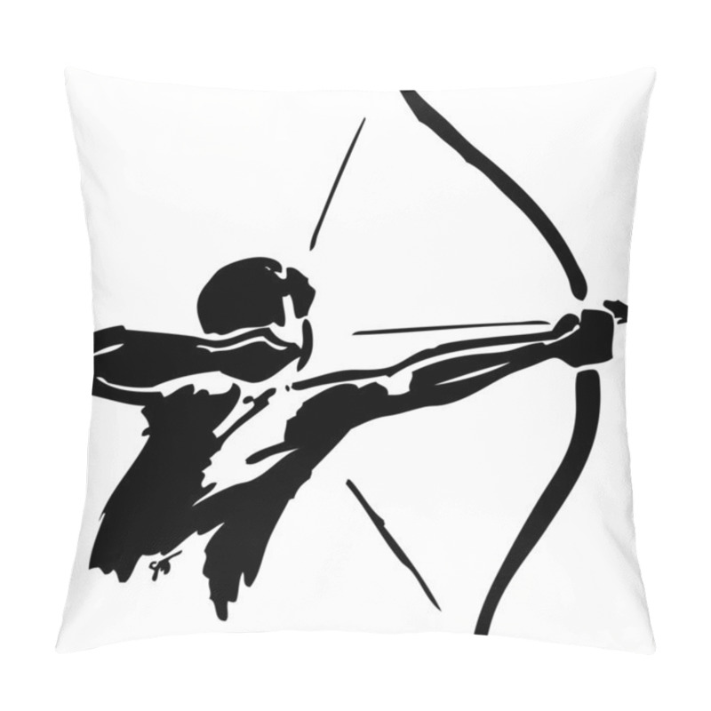 Personality  Man Practices Archery Pillow Covers