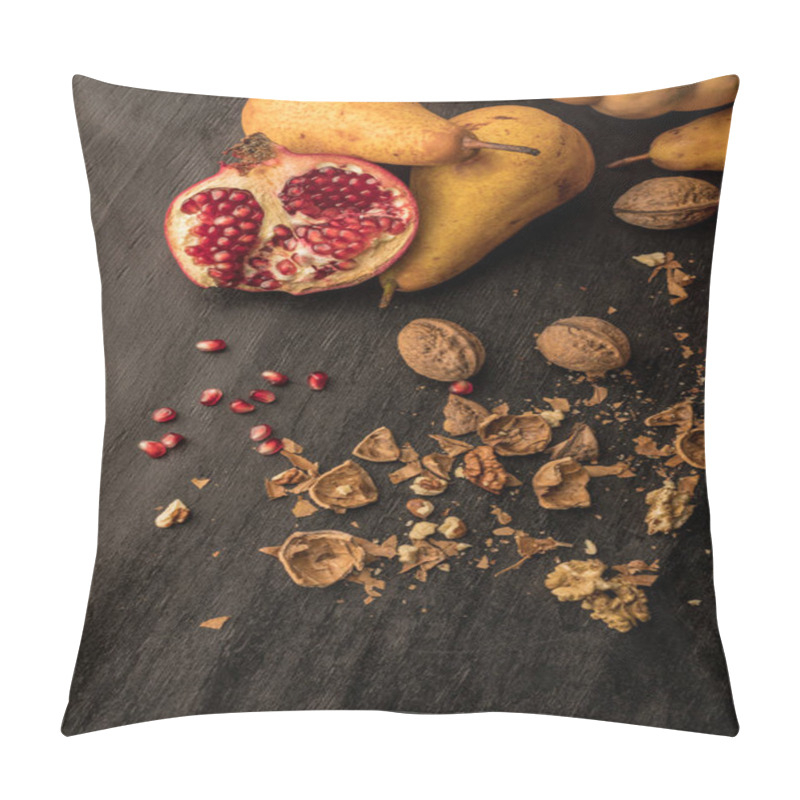 Personality  Organic Fruits And Walnuts Pillow Covers