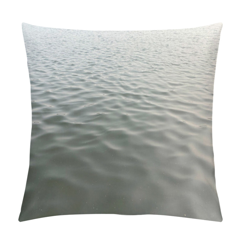 Personality  Ripple Across The Surface Of The Narmada River, Reflecting The Shimmering Sunlight And Creating A Mesmerizing Dance Of Light And Motion. Pillow Covers