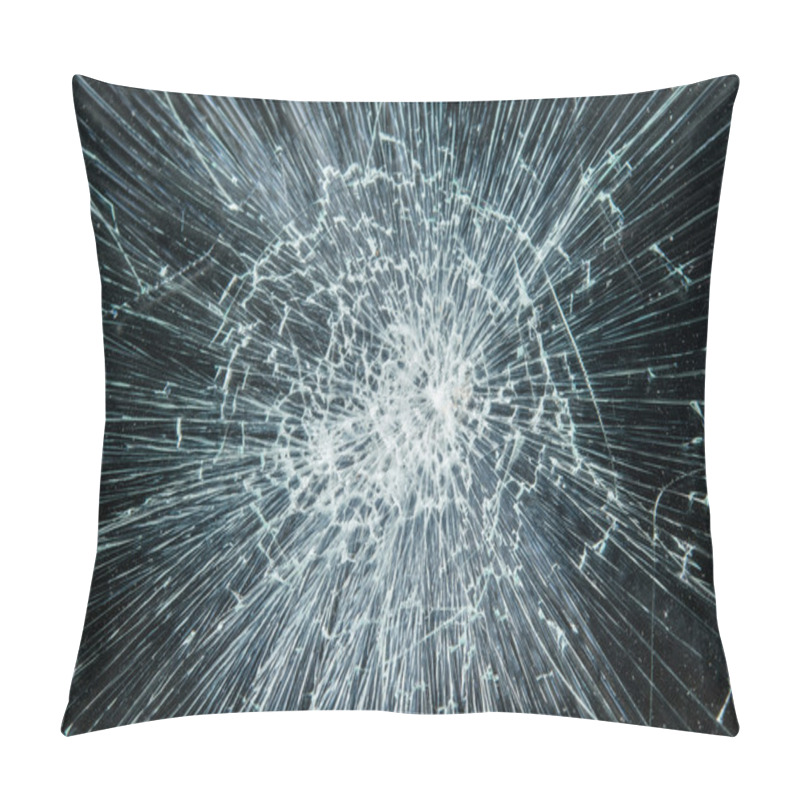 Personality  Broken Touchscreen On White And Reflective Studio Floor Pillow Covers