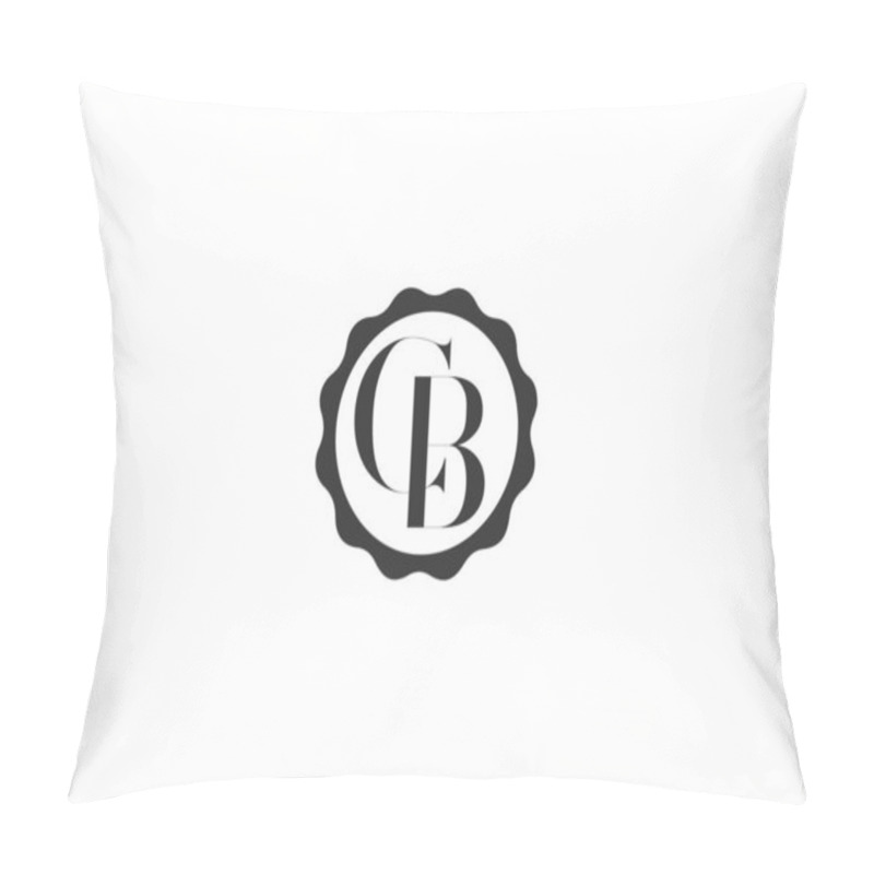 Personality  Digital Business Modern Sketch CB Letter Logo, Premium Hi-Quality Logo Concept, Creative Unique Concept. Pillow Covers