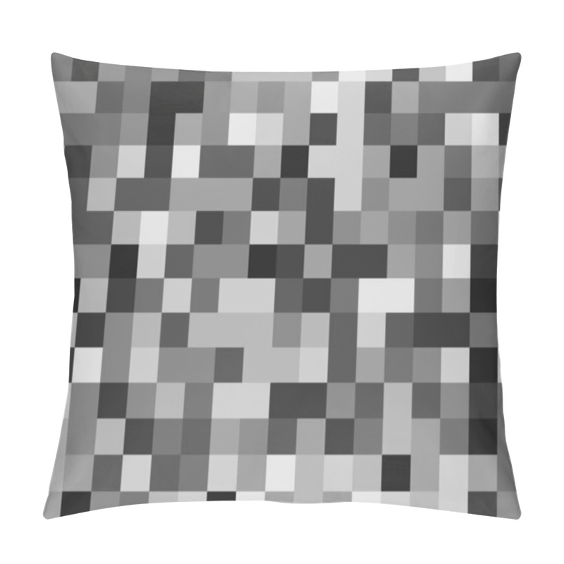 Personality  Squares Pixelated, Block Pixels Random Mosaic Pattern / Backgrou Pillow Covers