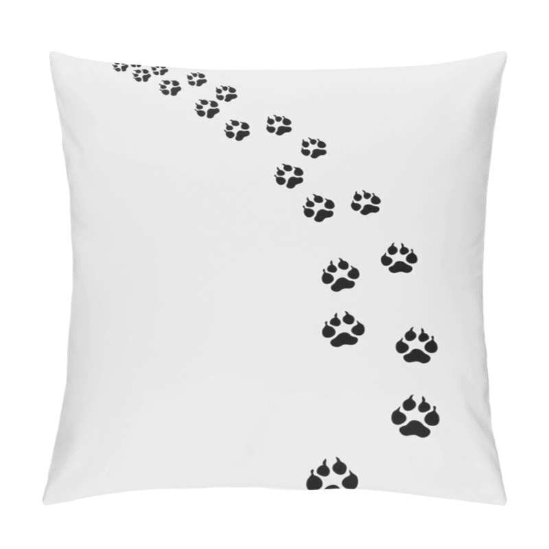 Personality  Footprints Of Dog Pillow Covers