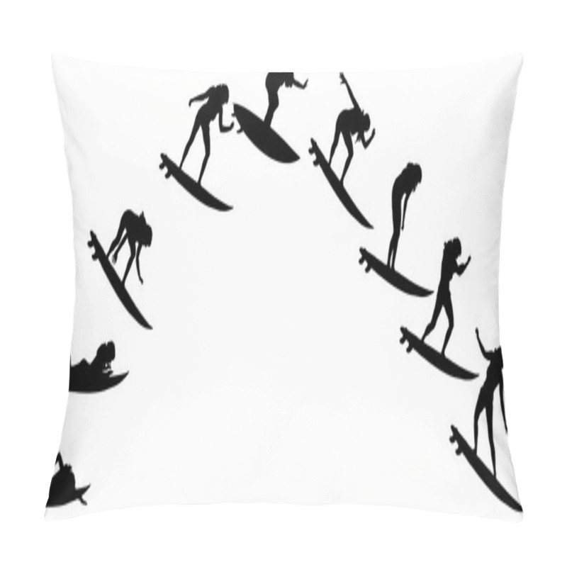 Personality  Vector Silhouette Of A People. Pillow Covers