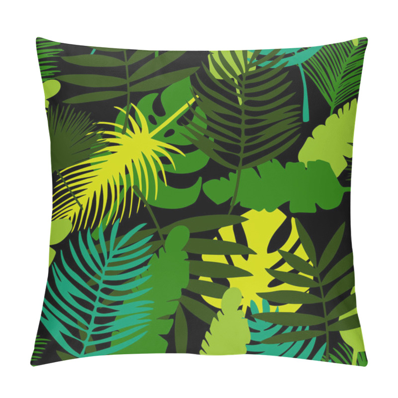 Personality  Tropical Leaves, Exotic Pattern, Seamless Background Pillow Covers