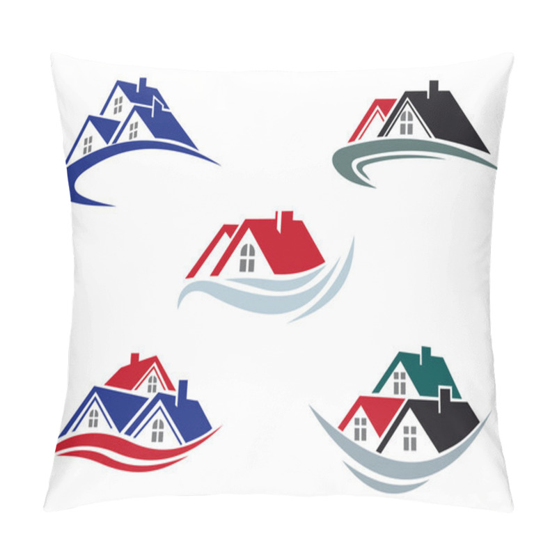 Personality  House Roofs Pillow Covers