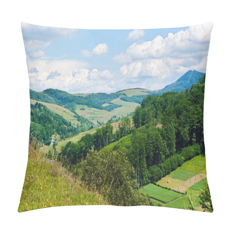 Personality  Beautiful Blue Sky And Rock High Up In Carpathian Mountains Pillow Covers