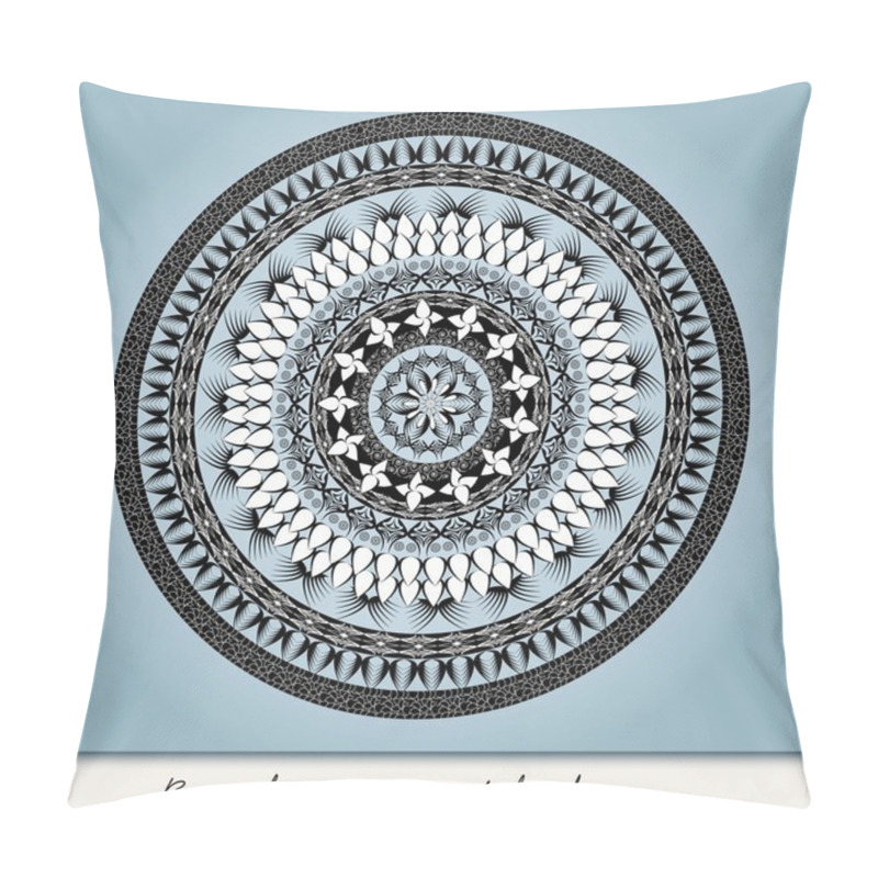 Personality  Round Ornamental Vector Shape Pillow Covers