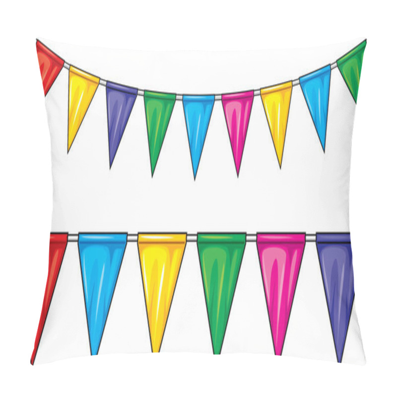 Personality  Party Flags (party Pennant Bunting, Bunting Flags) Pillow Covers