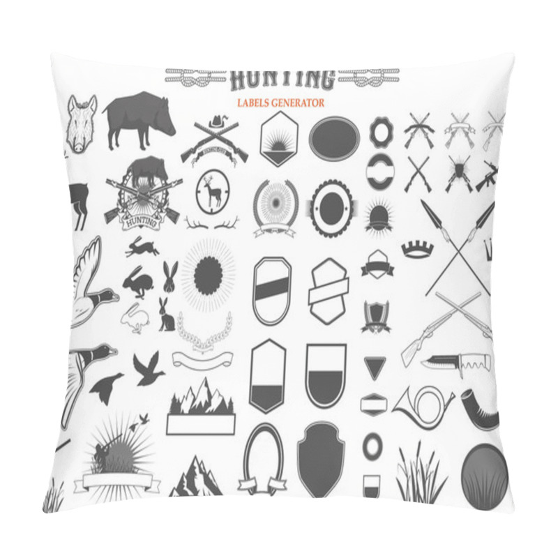 Personality  Hunting Label Renerator Pillow Covers