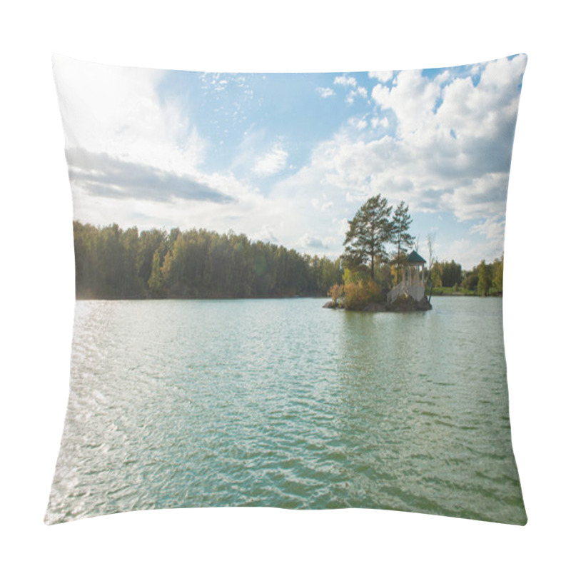 Personality  Summer Landscape Of Lake With Crystal And Fresh Water Aya Pillow Covers