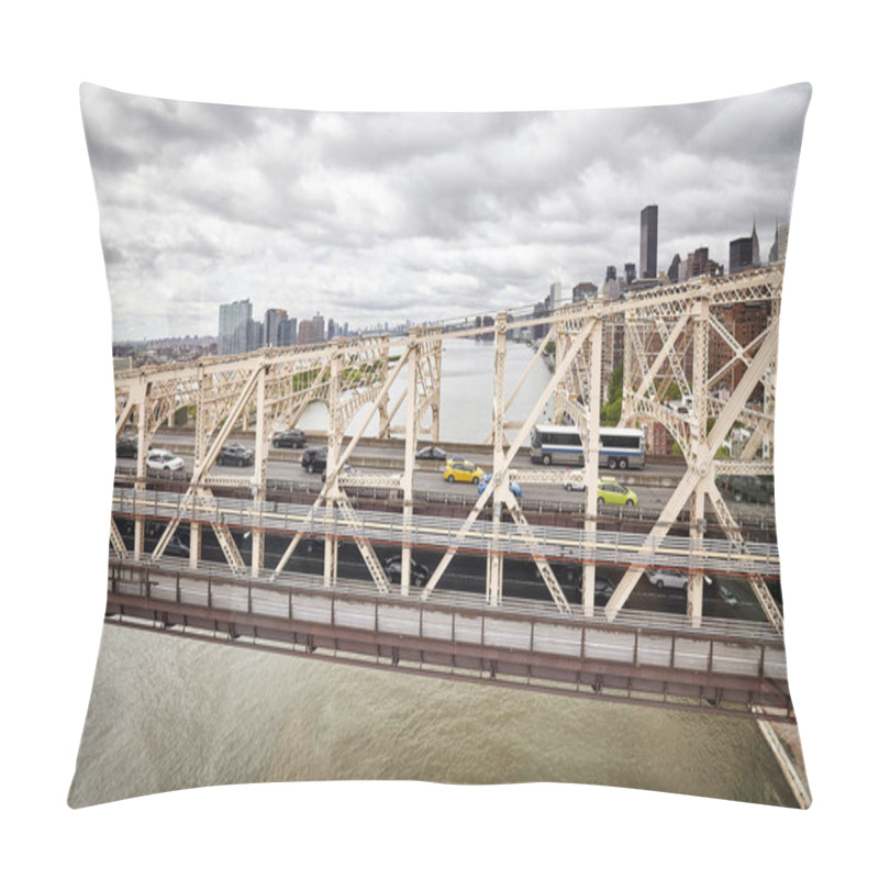 Personality  Queensboro Bridge, New York, USA. Pillow Covers