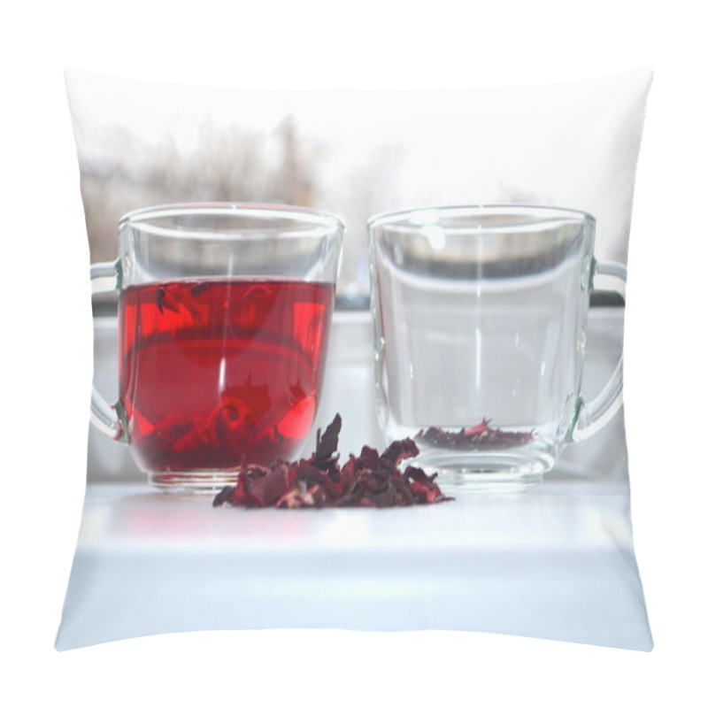 Personality  Red Hibiscus Tea Pillow Covers