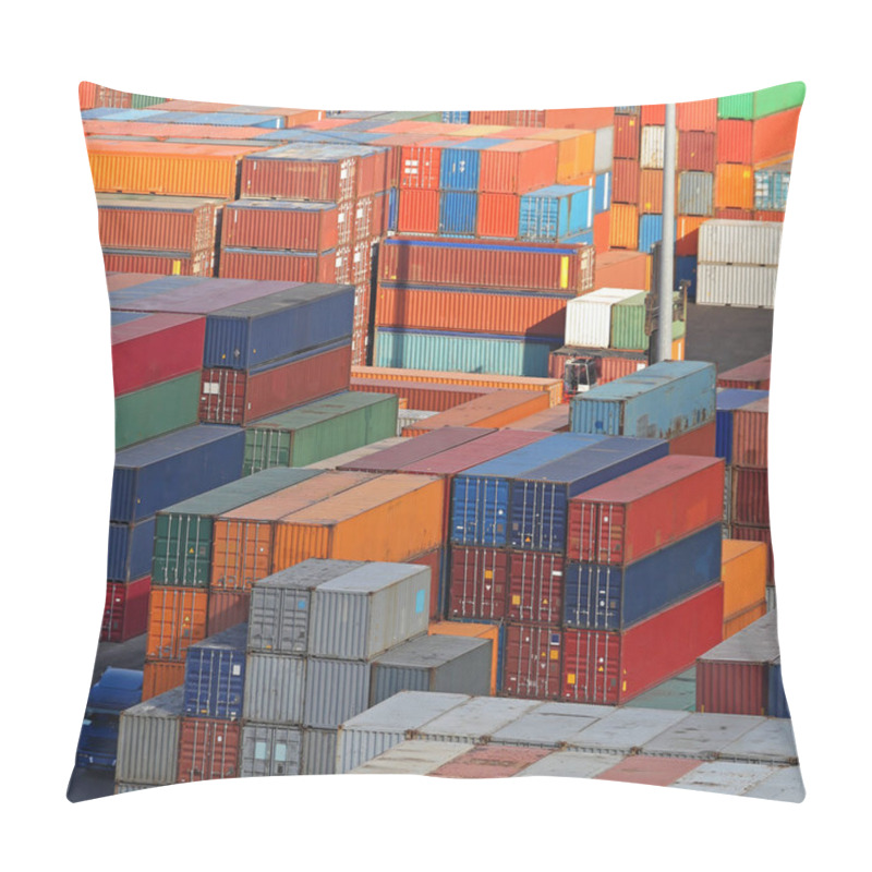 Personality  Shipping Containers Stack Pillow Covers