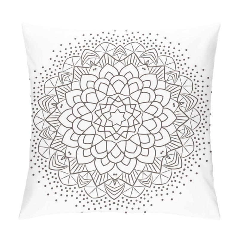 Personality  Ethnic Fractal Mandala Pillow Covers