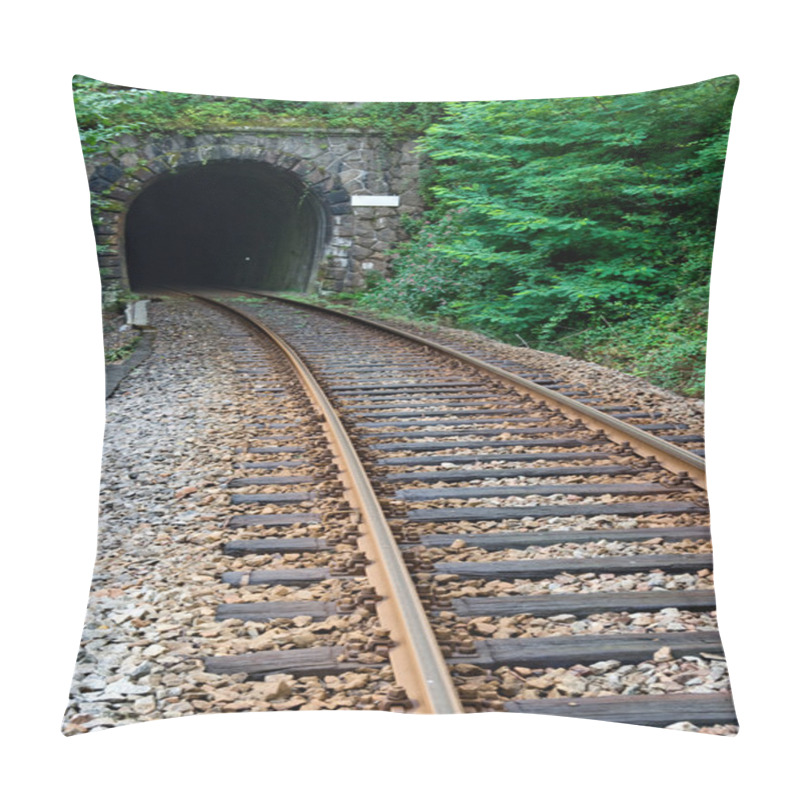 Personality  Railway Track And Tunnel Pillow Covers