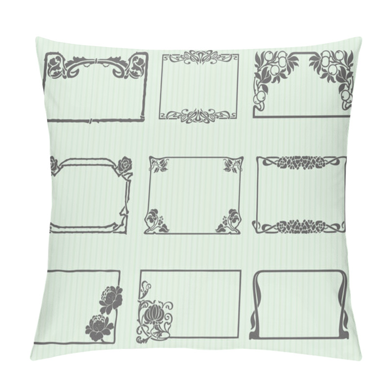 Personality  Art Nouveau Frame Set Pillow Covers