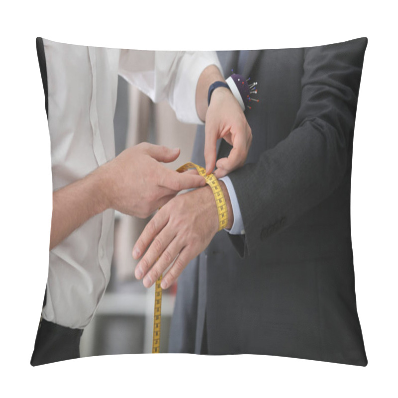 Personality  Tailor Taking Measurements Pillow Covers