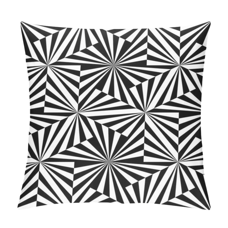 Personality  Seamless Polygonal Monochrome Pattern. Geometric Abstract Background. Suitable For Textile, Fabric And Packaging Pillow Covers