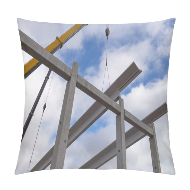 Personality  Crane Working In The Construction Site Pillow Covers