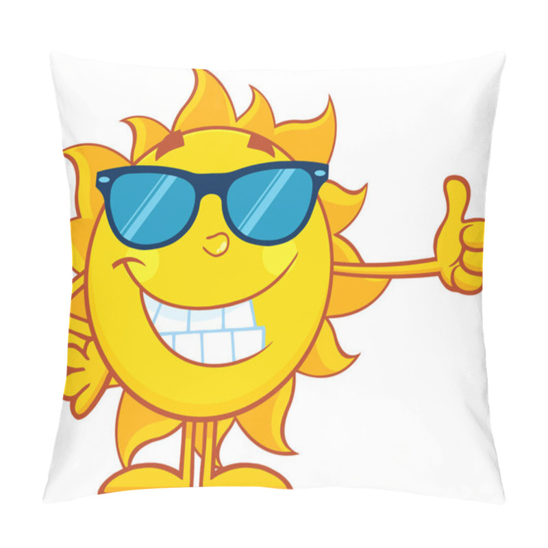 Personality  Smiling Sun Cartoon  Pillow Covers