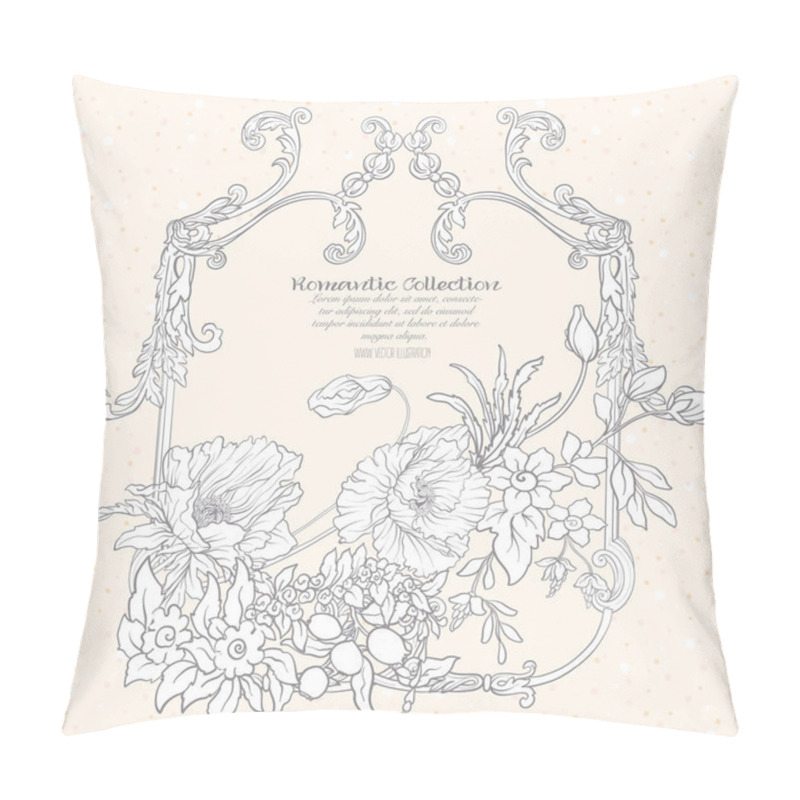 Personality  Summer Flowers: Poppy, Daffodil, Anemone, Violet, In Botanical S Pillow Covers