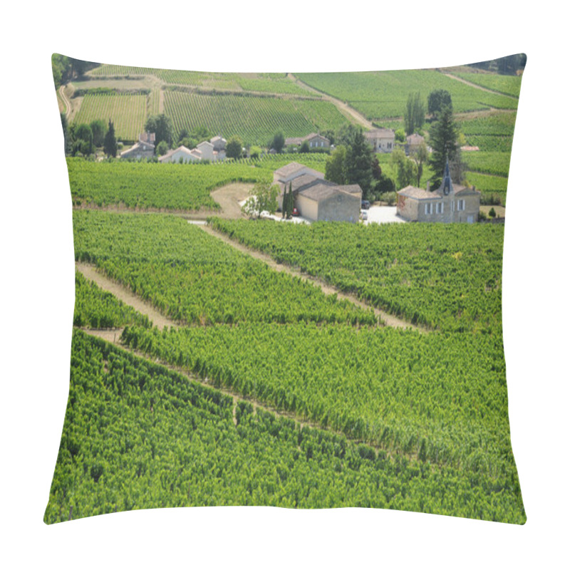 Personality  Gironde, Vineyard Of Saint Emilion In Aquitaine Pillow Covers