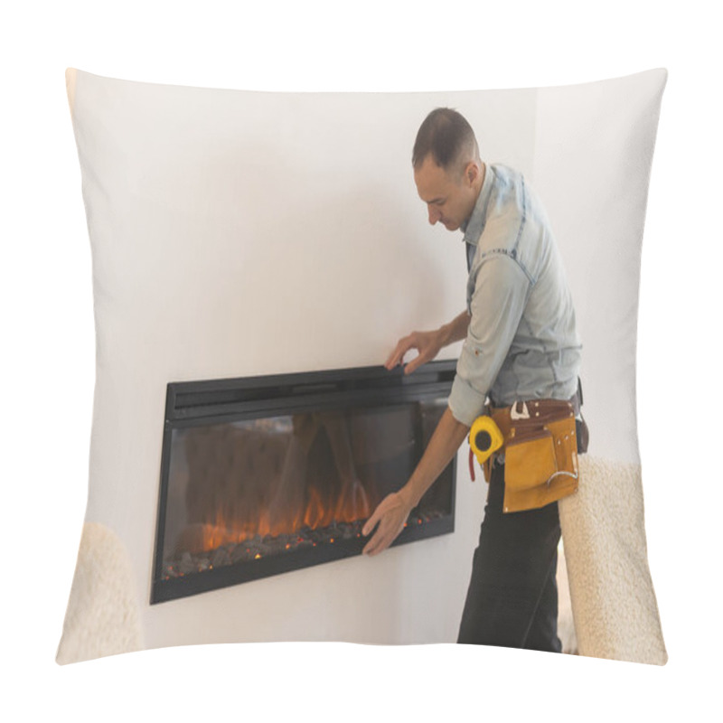 Personality  Fireplace Installing. Fireplace Fire Protective Board Pillow Covers