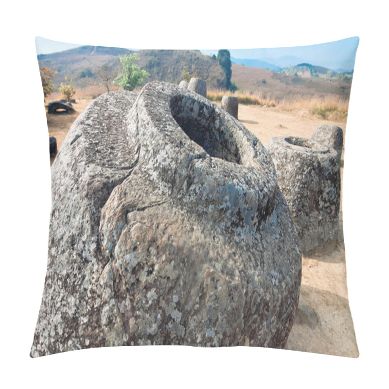 Personality  Valley Pitchers. Phonsavan, Xiangkhouang Province, Laos Pillow Covers