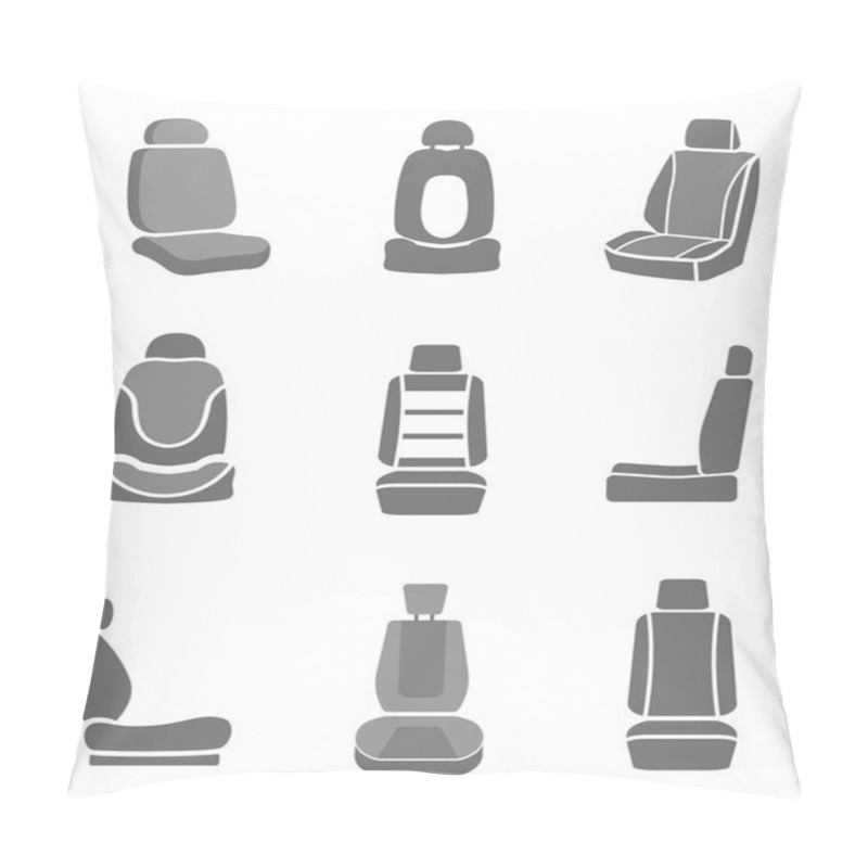 Personality  Car Mirror Icons Pillow Covers