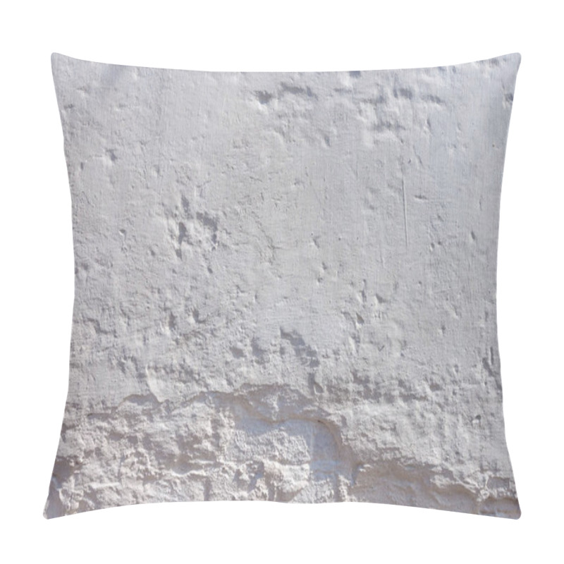 Personality  Texture Of A White Brick Wall With Plaster. Close-up. Background Pillow Covers