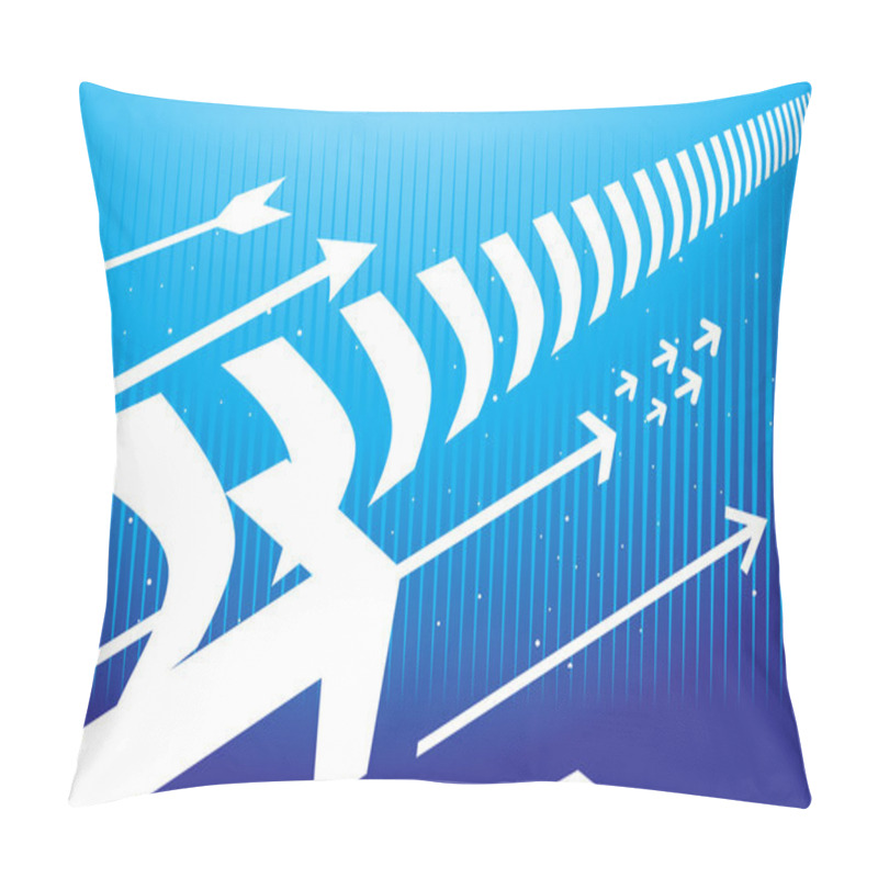 Personality  Vector Illustration Direction Of Movement, Desig Pillow Covers