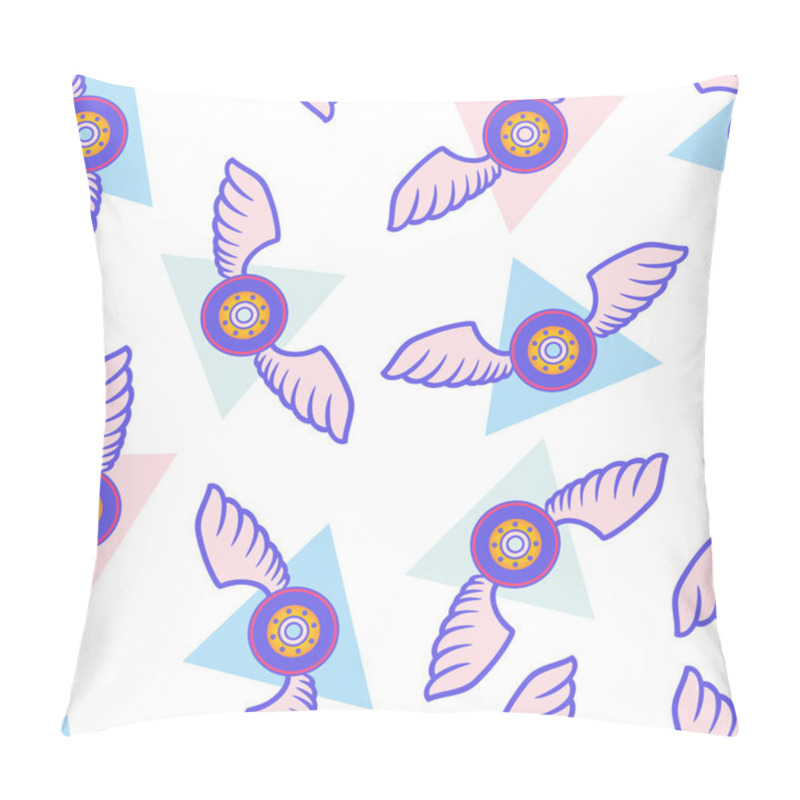 Personality  Skateboard Wheel With Wings Pillow Covers