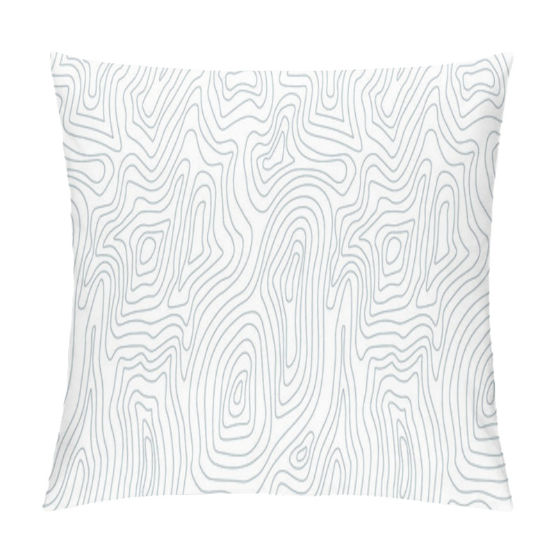 Personality  Elevation Line Pattern. Topographic Terrain Map Pillow Covers