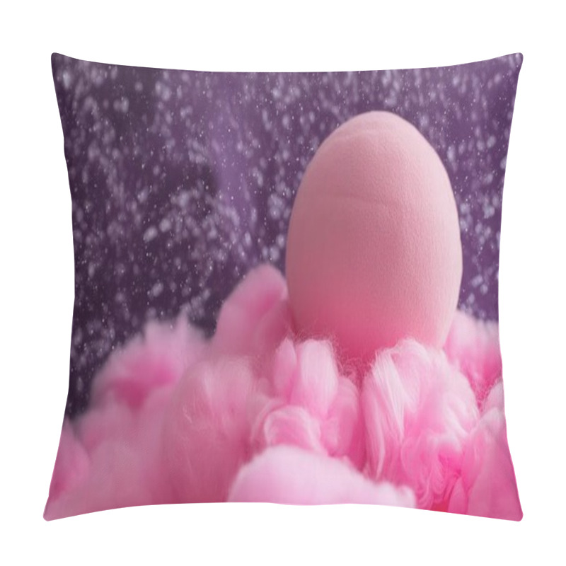 Personality  Explore A Breathtaking Cosmic Landscape Where A Vibrant Pink Planet Floats Amidst Fluffy Pink Clouds. This Whimsical Scene Captures The Essence Of A Dolllike World, Inviting Imagination And Wonder. Pillow Covers