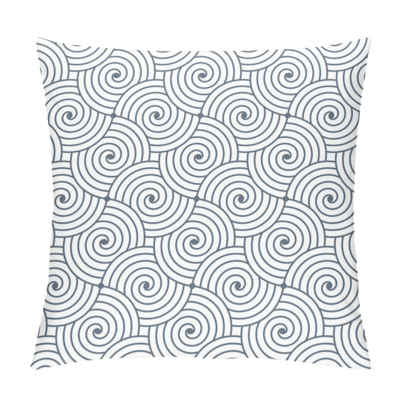 Personality  Colorful Geometric Repetitive Vector Curvy Waves Pattern Texture Background. Vector Graphic Illustration Template. Pillow Covers