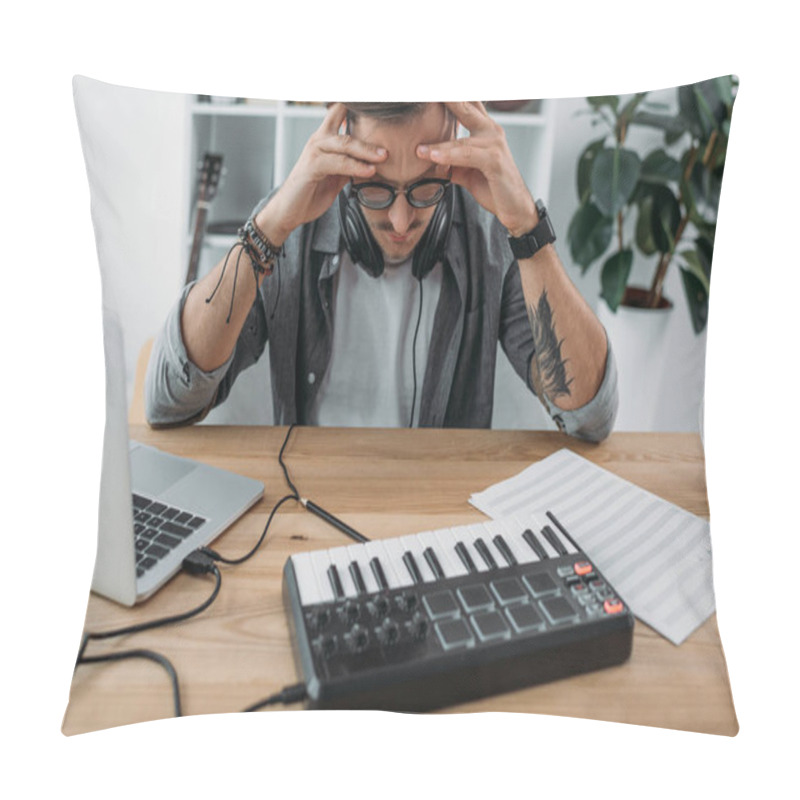 Personality  Angry Young Musician Pillow Covers