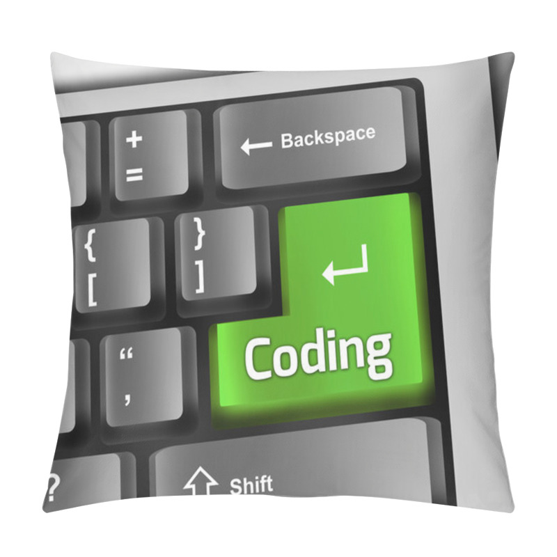 Personality  Keyboard Illustration Coding Pillow Covers