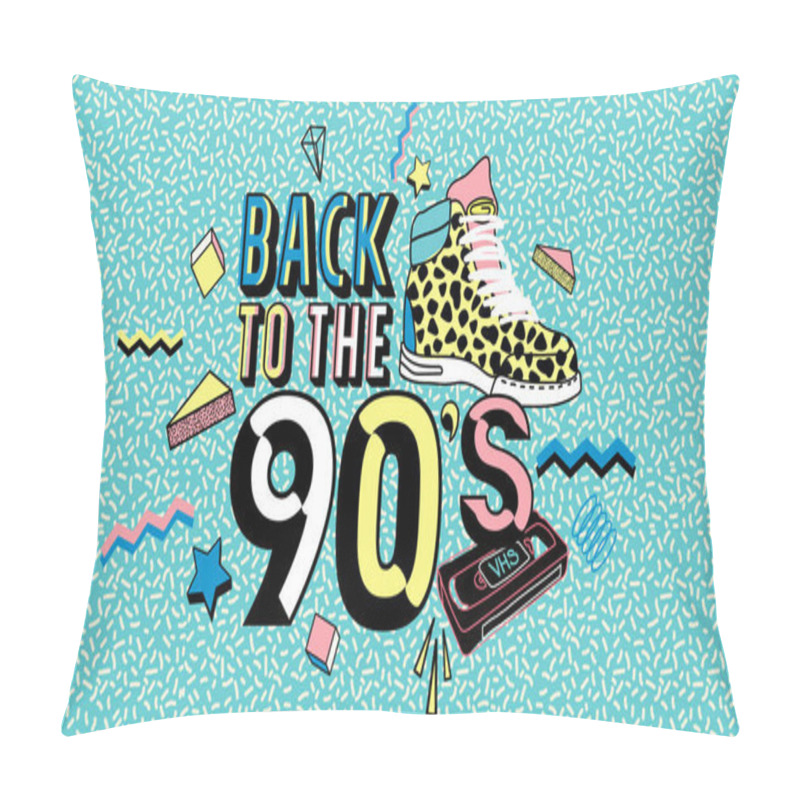 Personality  Back To The 80s-90s.Memphis Poster, Invitation Card And Banner Pillow Covers