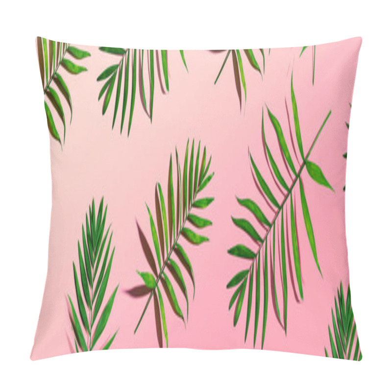 Personality  Tropical Palm Leaves From Above Pillow Covers