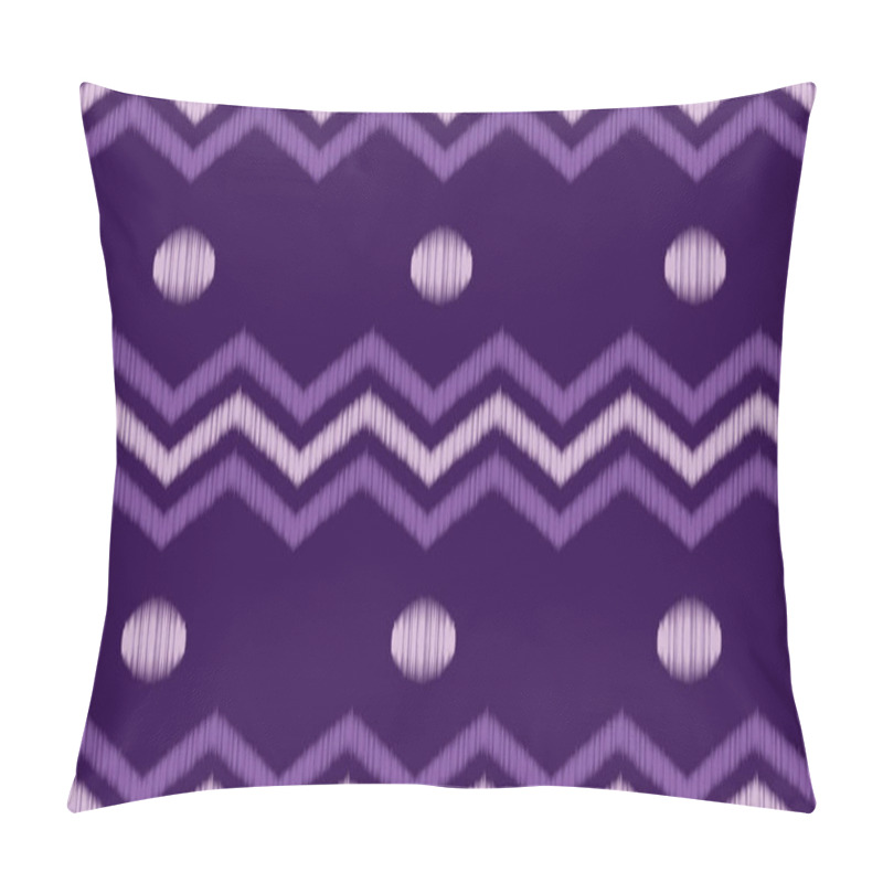 Personality  Circle Shape Ethnic Pattern Tie Dye Or Aztec Style, Folk Embroidery.  Pillow Covers