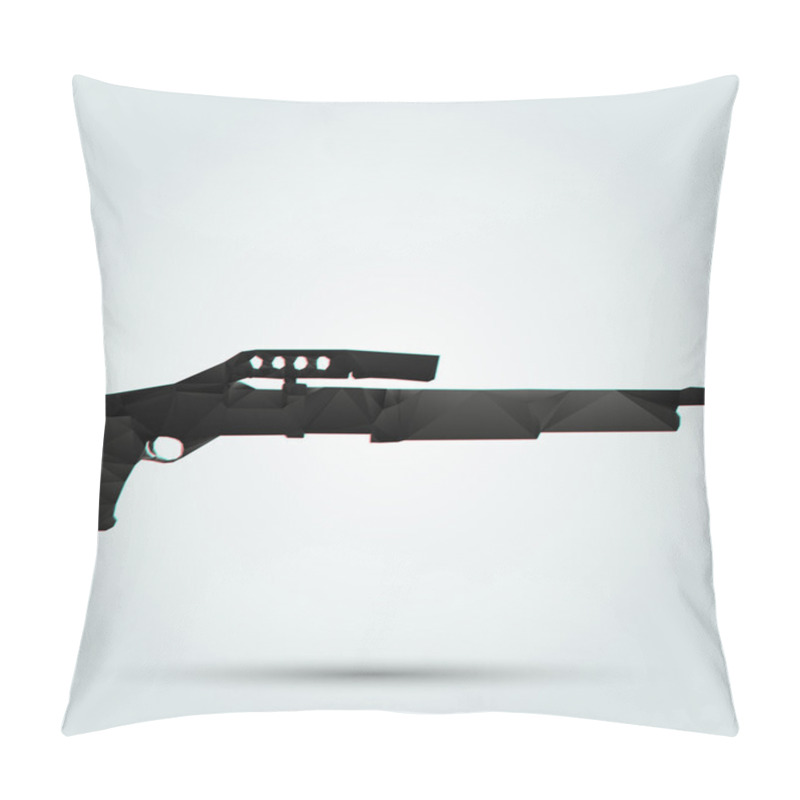 Personality  Abstract Shotgun. Vector Illustration. Pillow Covers